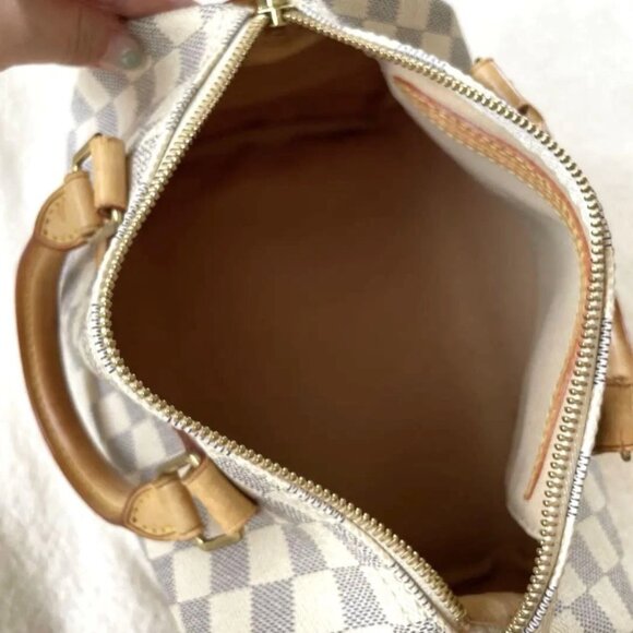 Louis Vuitton Speedy 25 Damier Azur Authentic Pre-Owned - Picture 2 of 12